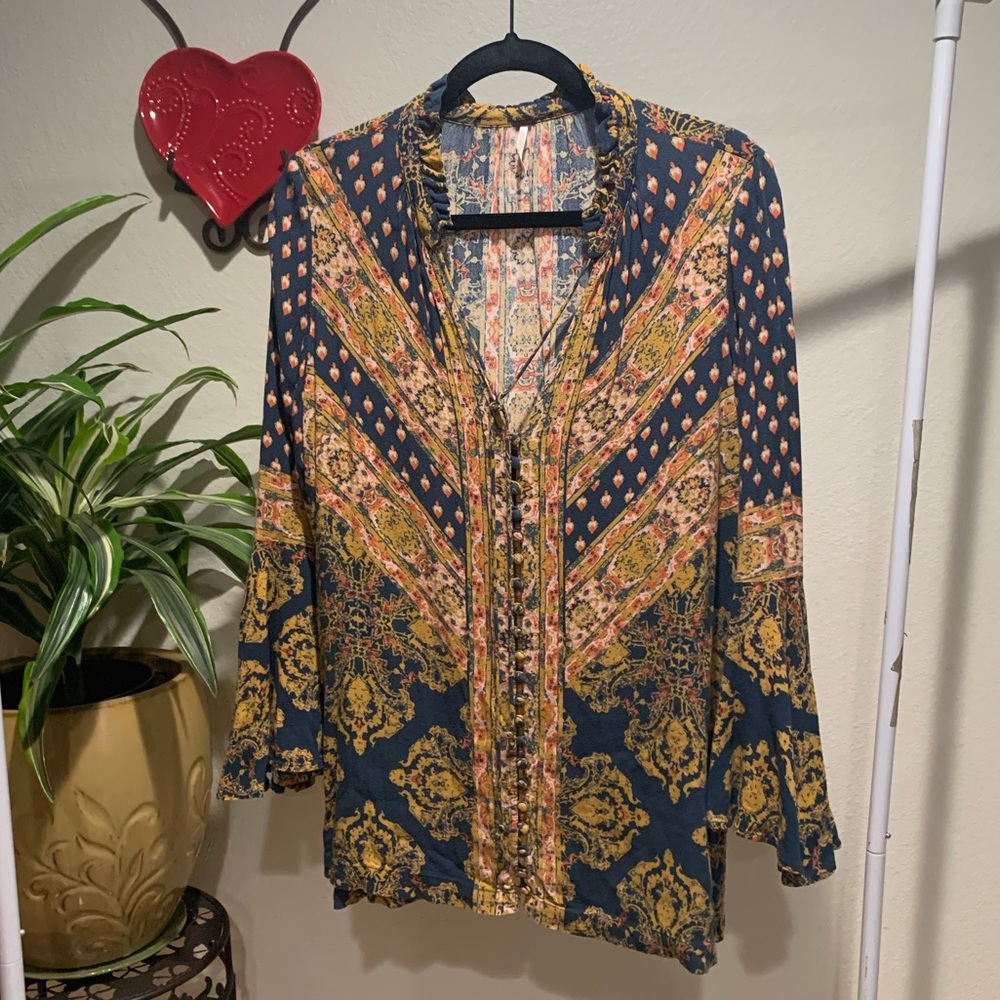 Free People Bell-sleeved Dress
